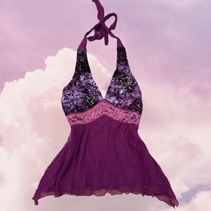 Y2k vintage beaded top 

#coquette #truevintage #cargo #grunge #fairy